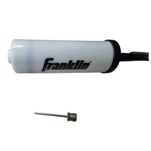 Franklin Sports Ball Pump Manual Hand Inflator with Needle White‎ Black F2